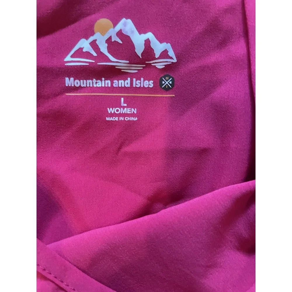 Mountain‎ and Isles Active Dress Womens Large Pink Drawstring Sporty Performance